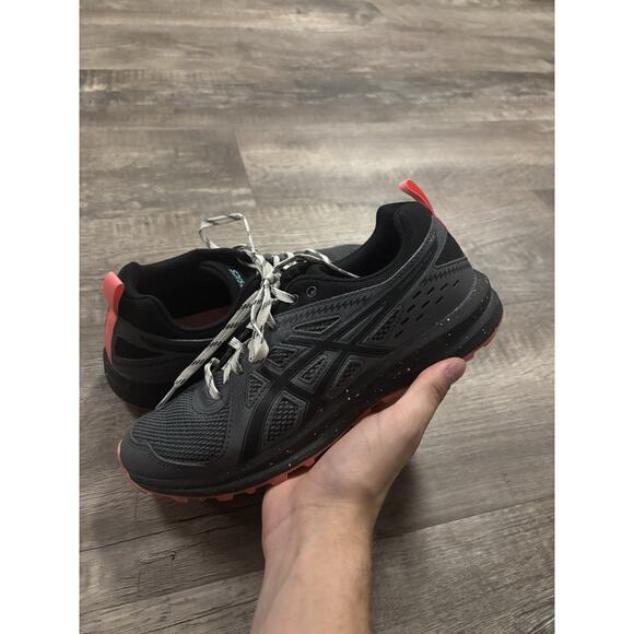 Asics Torrance Trail Running Shoes Womens 8.5 Metropolis Black Mesh Sneakers - Picture 1 of 7